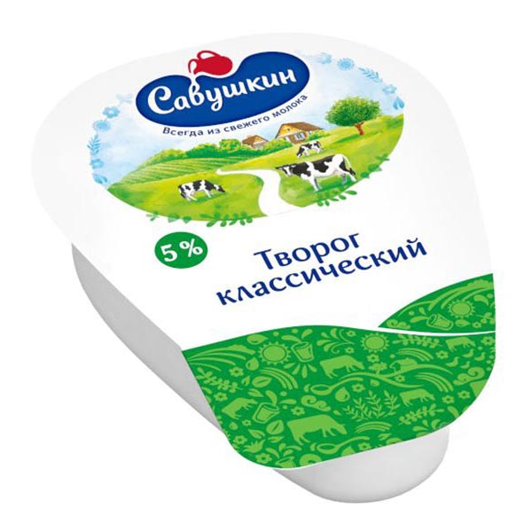 Сыр Фермерский Хуторок 5% – 6.35 унций (180гр)